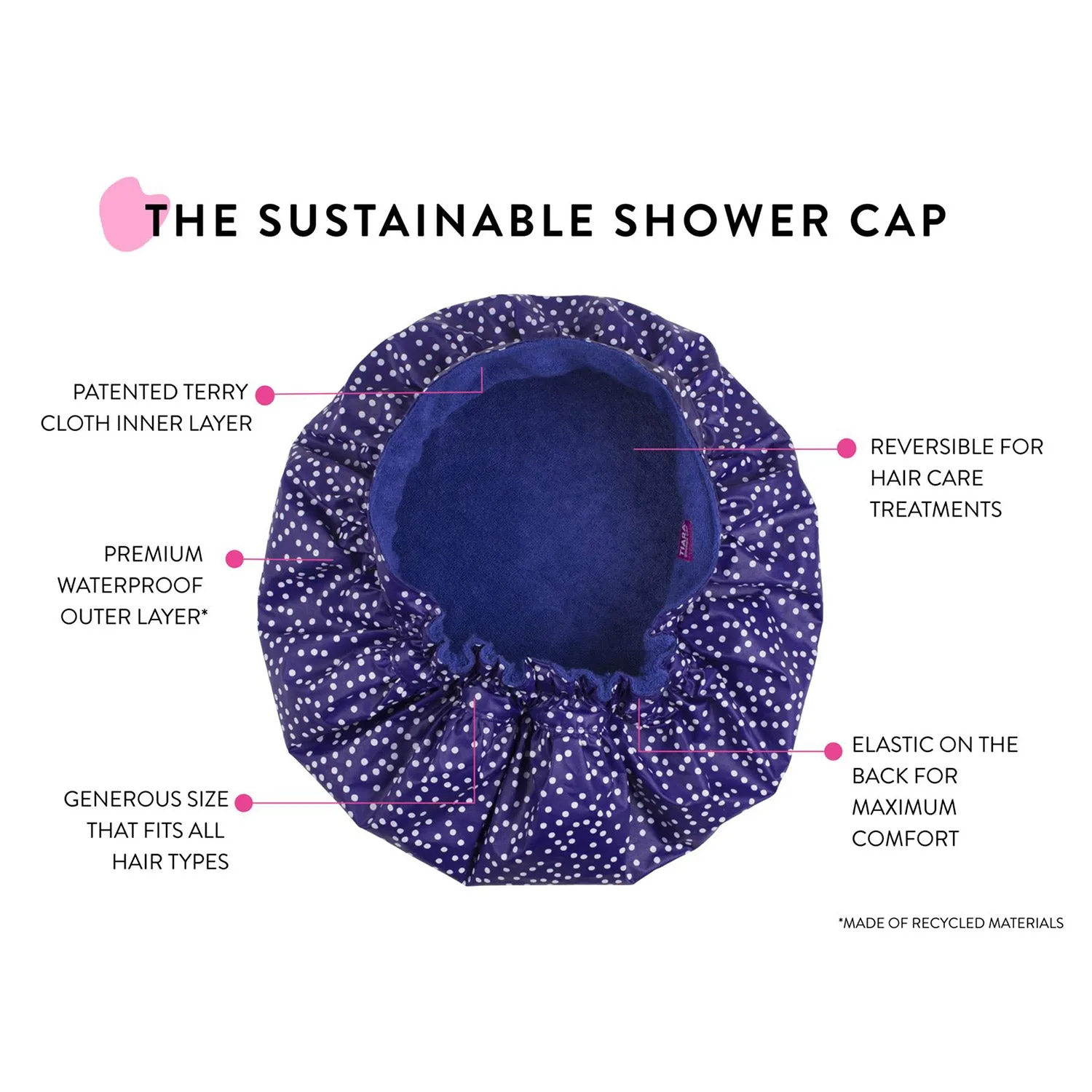 Tiara Shower Cap -The Sustainable Shower Cap