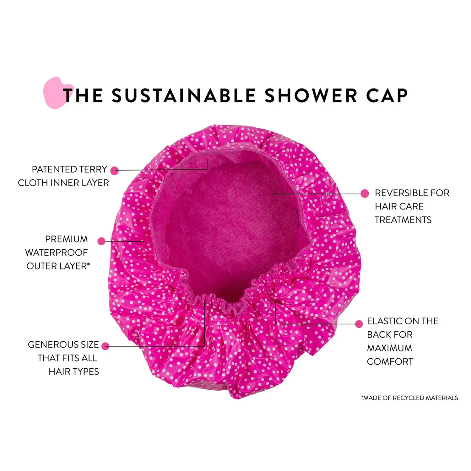 Tiara Shower Cap -The Sustainable Shower Cap