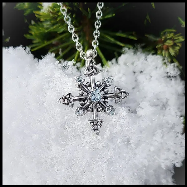 Trinity Knot Snowflake Pendant