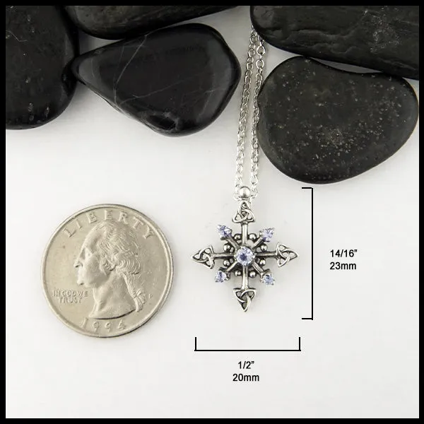 Trinity Knot Snowflake Pendant