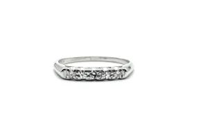 Vintage Platinum Diamond Band