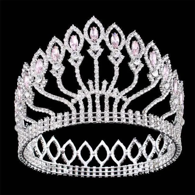 Vintage Rhinestone bling Crown, Crystal Tiara, Good for Bridals, Prom, Princess, Pageant, Wedding