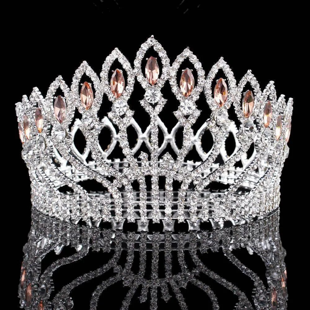 Vintage Rhinestone bling Crown, Crystal Tiara, Good for Bridals, Prom, Princess, Pageant, Wedding