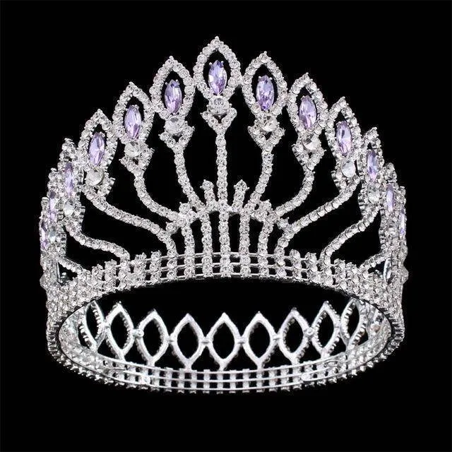 Vintage Rhinestone bling Crown, Crystal Tiara, Good for Bridals, Prom, Princess, Pageant, Wedding