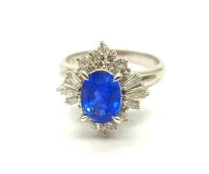 Vintage Sapphire and Diamond Ring