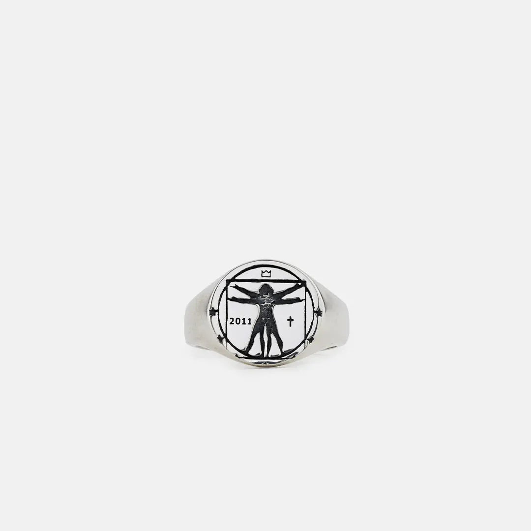 Vitruvian ring | silver