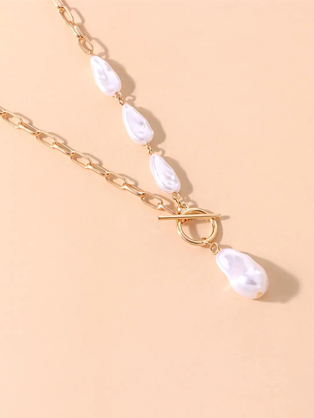 Yellow Chimes Necklace for Women and Girls Pearl Necklace for Women | Gold Plated Pearl Necklace for Girls | Birthday Gift for girls and women Anniversary Gift for Wife