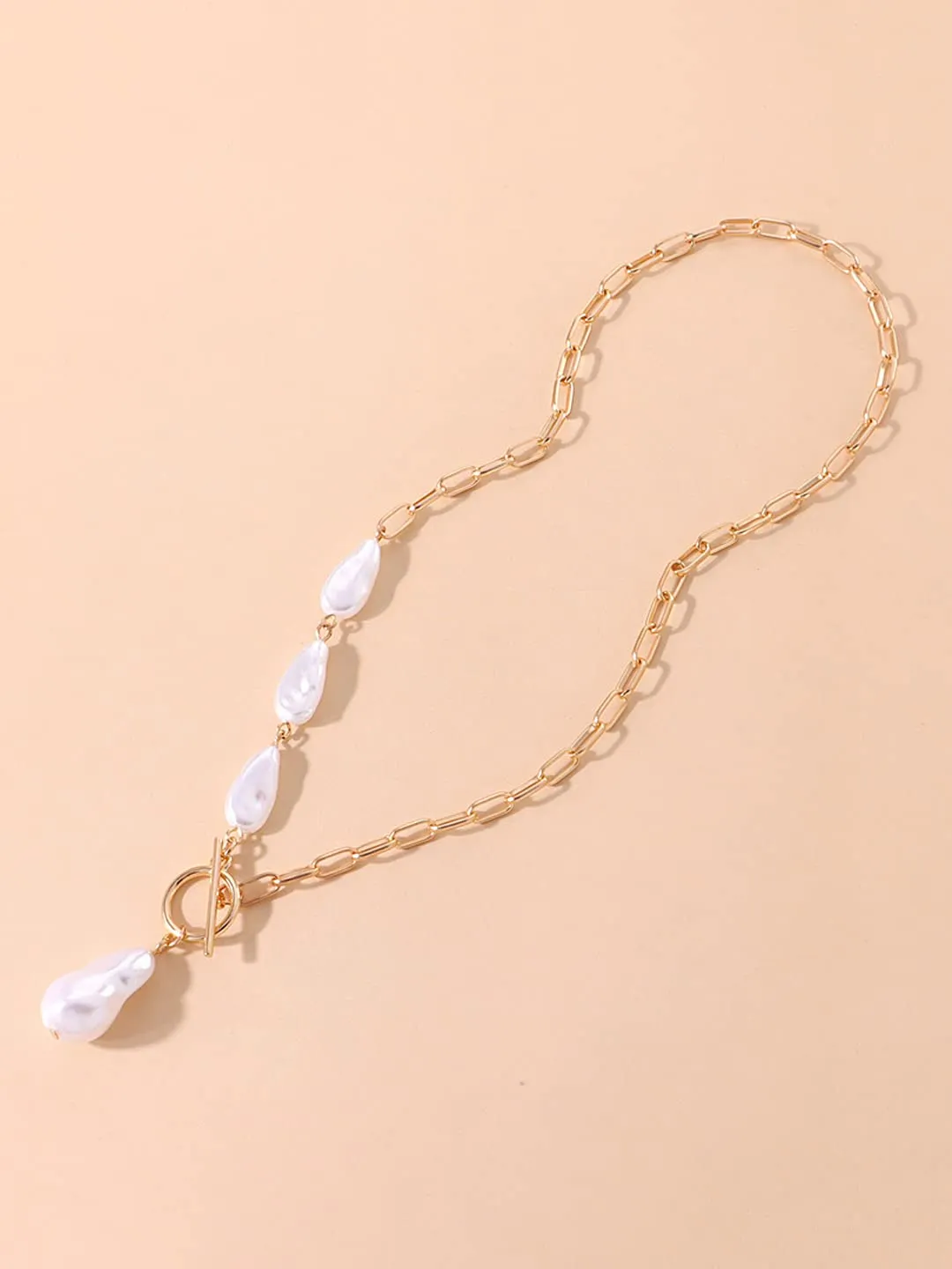 Yellow Chimes Necklace for Women and Girls Pearl Necklace for Women | Gold Plated Pearl Necklace for Girls | Birthday Gift for girls and women Anniversary Gift for Wife